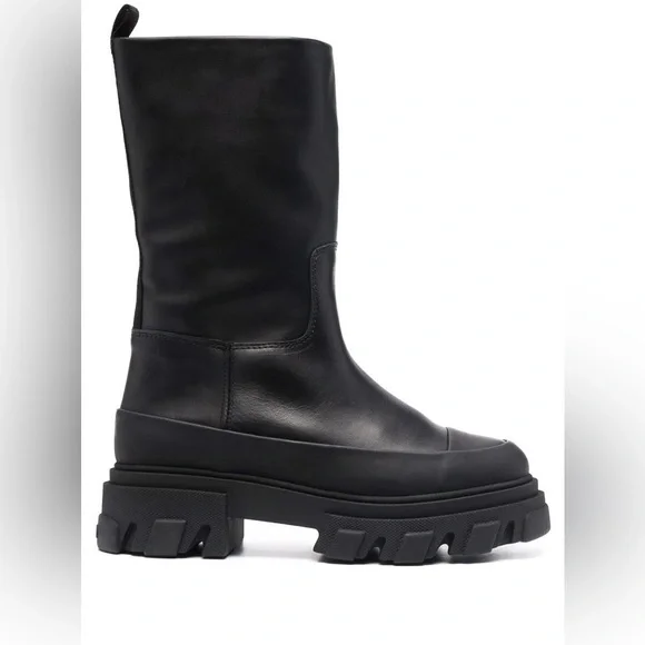Ganni Black Combat Boots - Picture 1 of 7